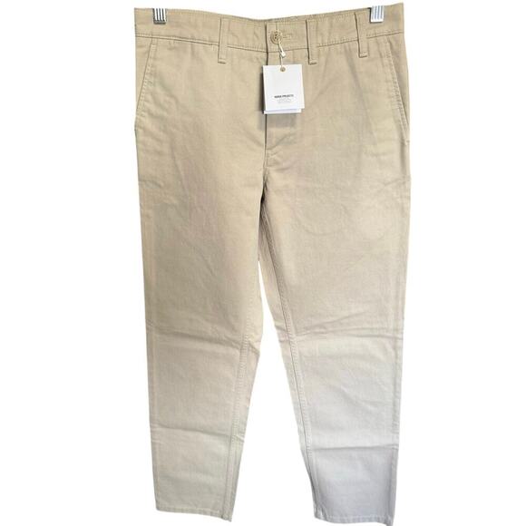 Norse Project NWT Aros Heavy Chino Pants Straight Leg Mid Rise Khaki Size 28 - Picture 6 of 16